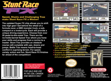 Stunt Race FX (USA) (Rev 1) box cover back